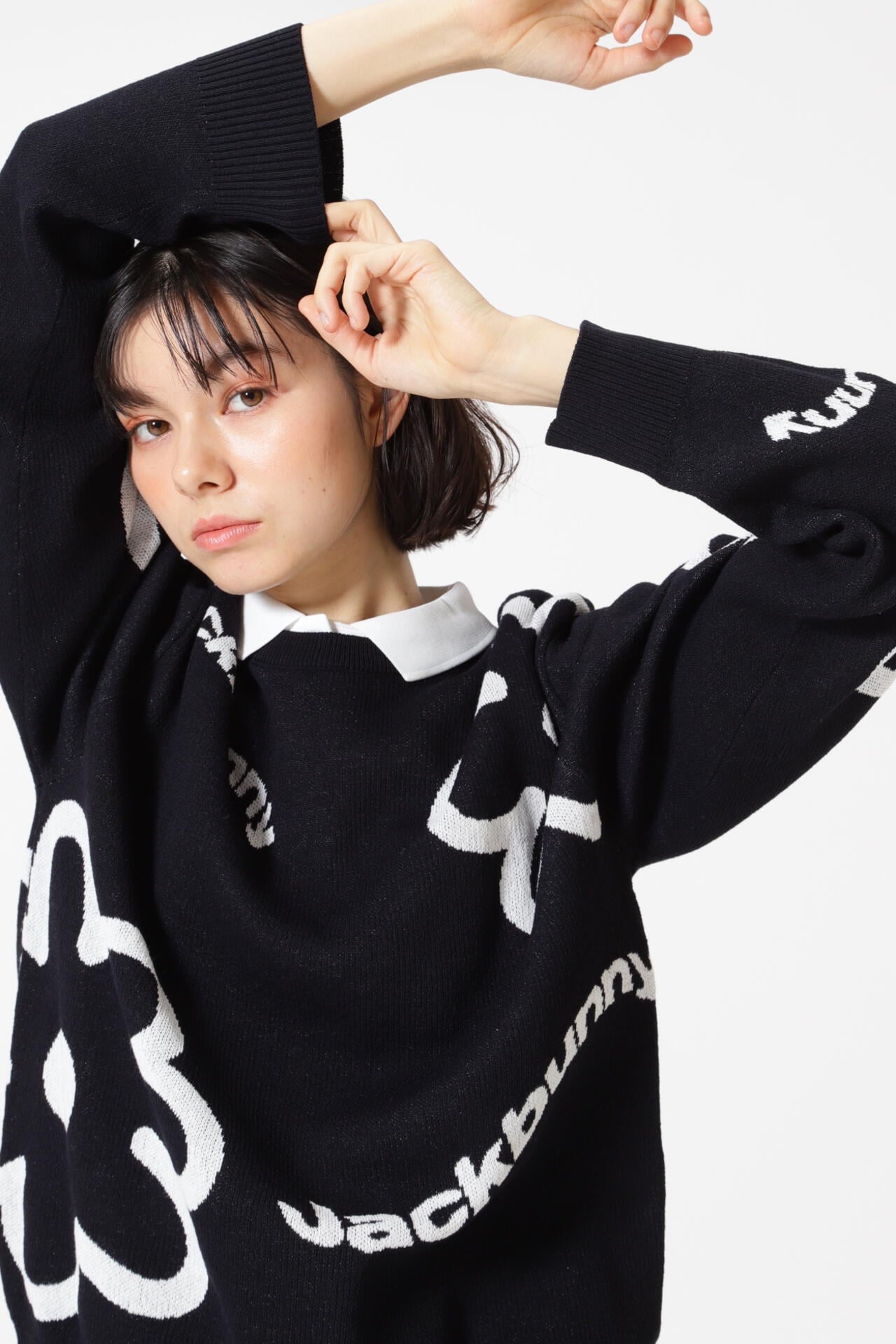 サイコバニーのスニード スニードジャック メンズ 黒 モックネック