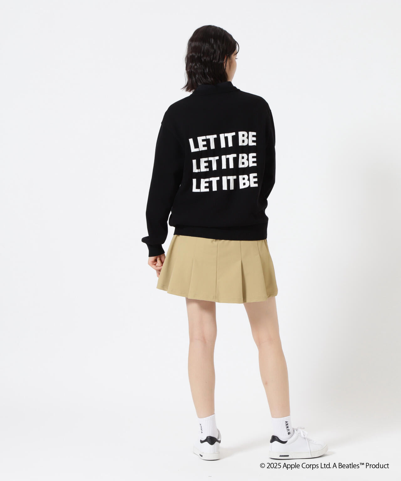 The BEATLES ×Jack Bunny!!】長袖クルーネックニットプルオーバー