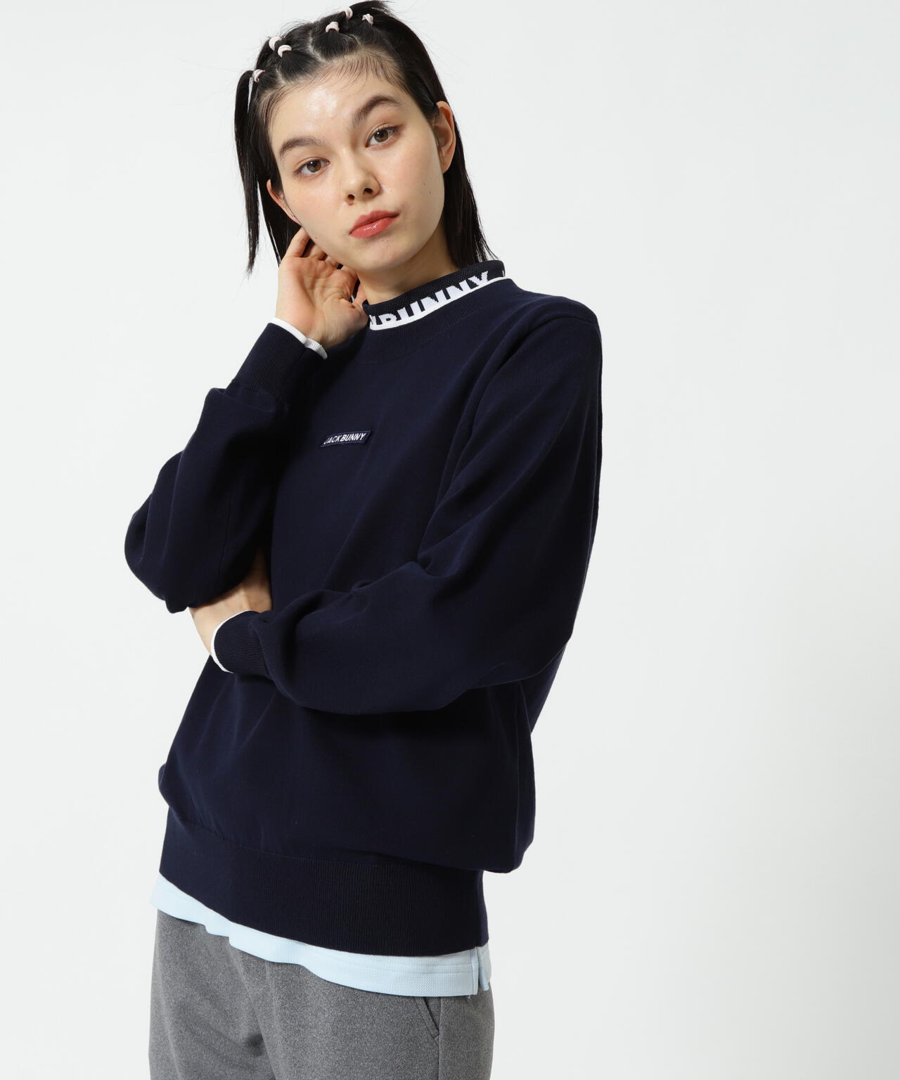 16Gクルーネックニットプルオーバー | Jack Bunny!!（ジャックバニー