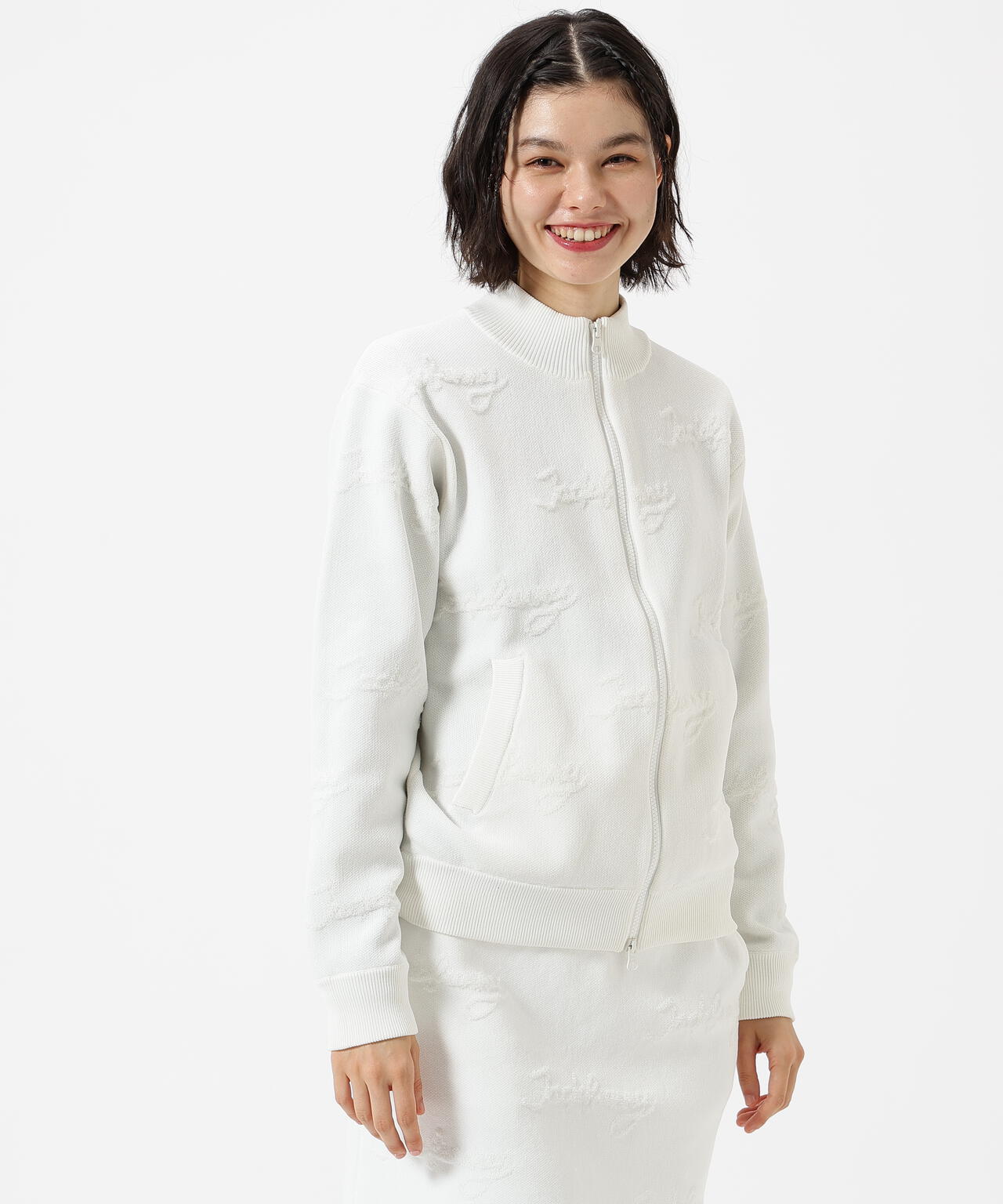 12Gダブルジャガードジップアップニットジャケット | Jack Bunny