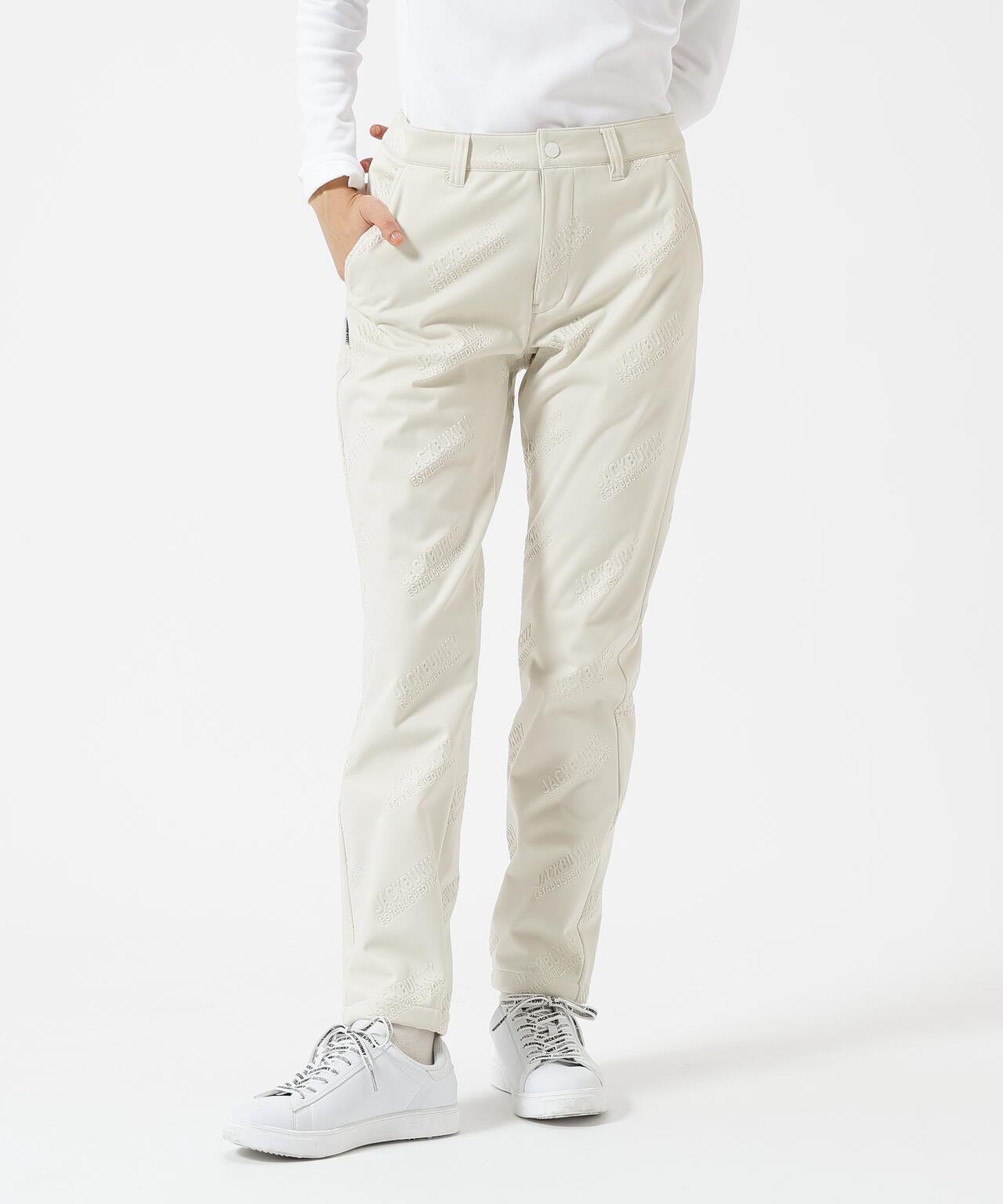 ラミネートスムース 裏地付きロングパンツ | Jack Bunny!!（ジャック