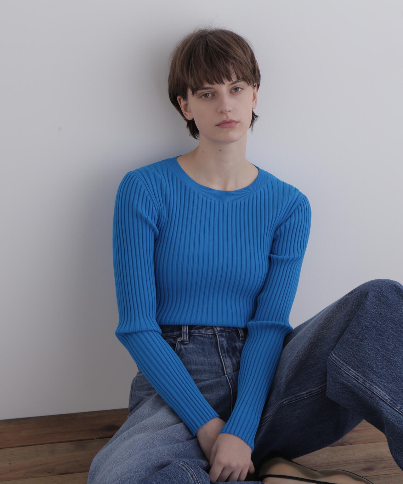 ワイドリブロングスリーブニット | LE PHIL（ル フィル） ｜【公式