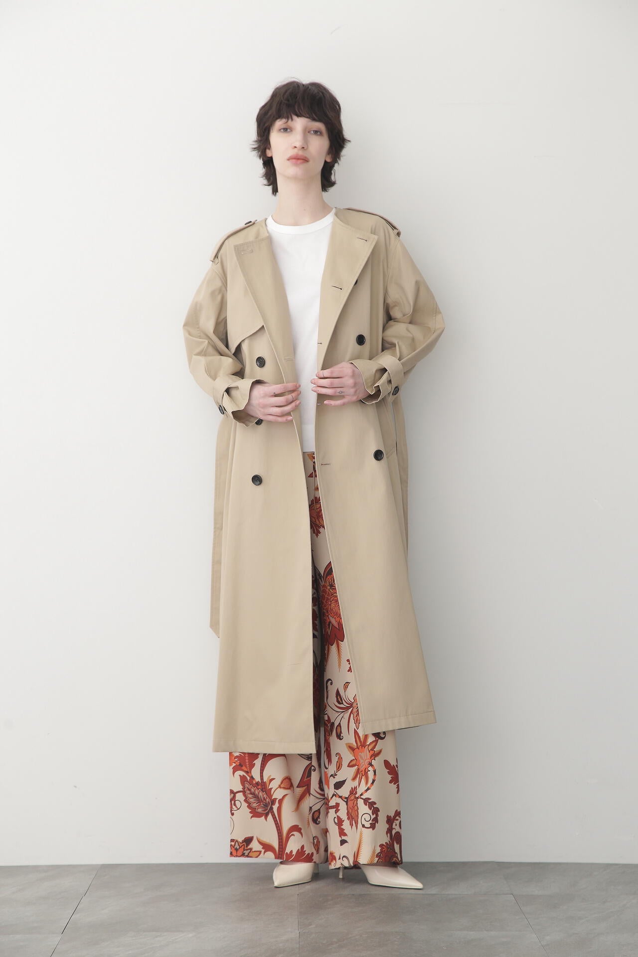 No Collar Trench Coat | STUMBLY（スタンブリー） ｜【公式】通販mix