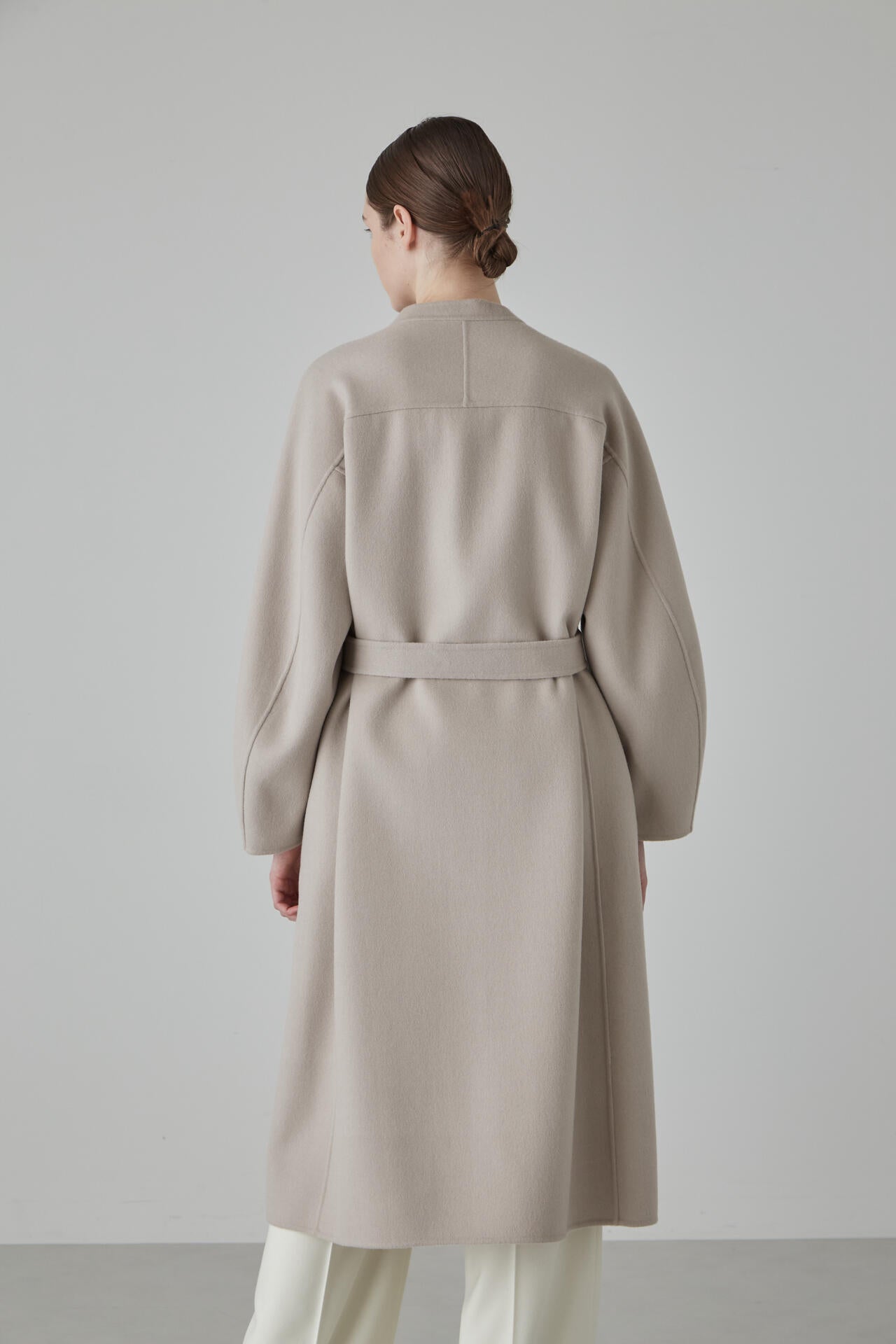 カシミヤ混 2TONE リバーロングコート | ADORE（アドーア） ｜【公式