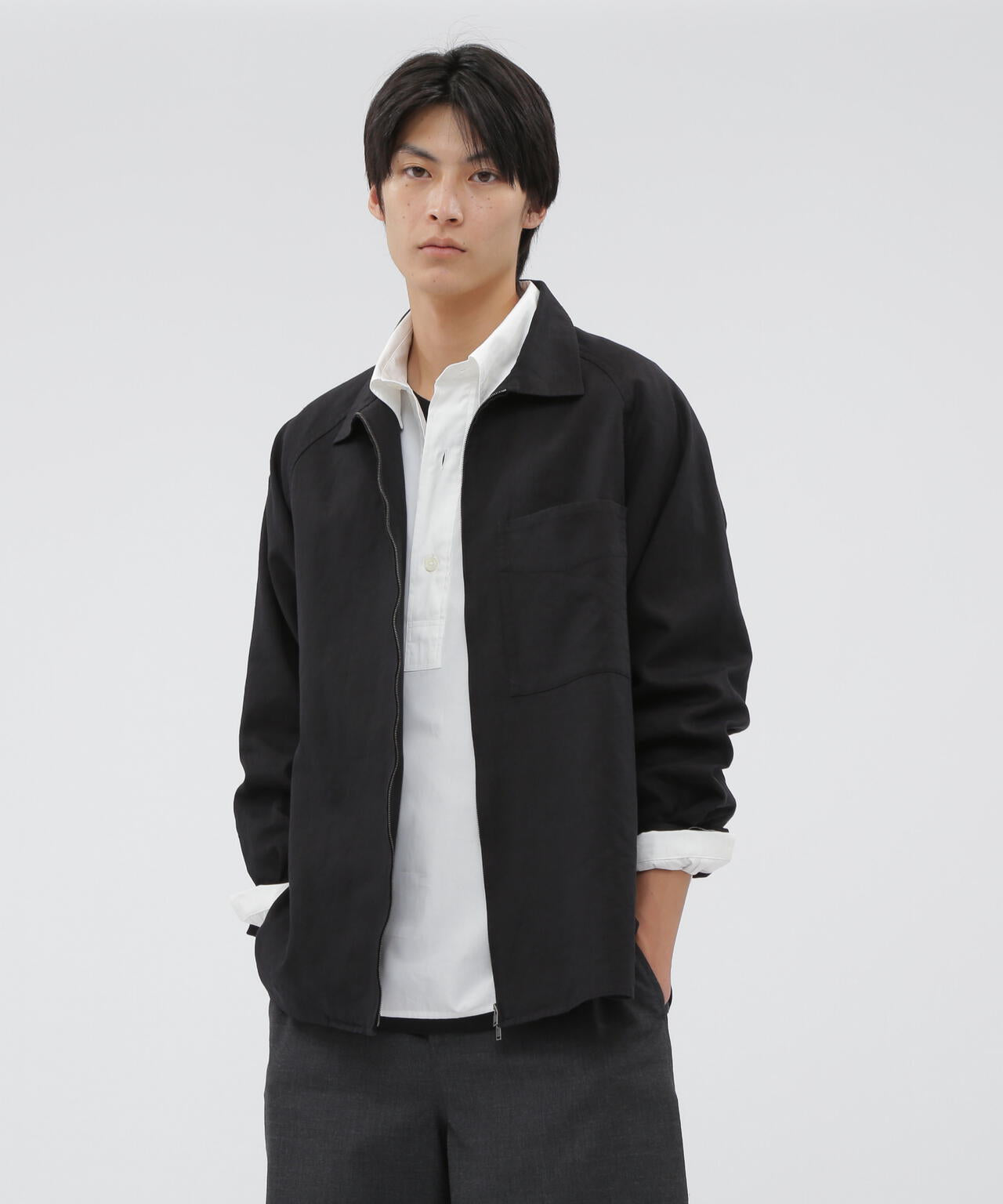 LINEN COTTON TWILL BLOUSON | MARGARET HOWELL（マーガレット
