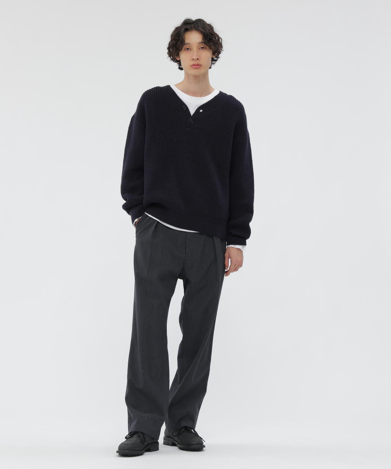 WOOL COTTON TWILL TROUSERS | MARGARET HOWELL（マーガレット