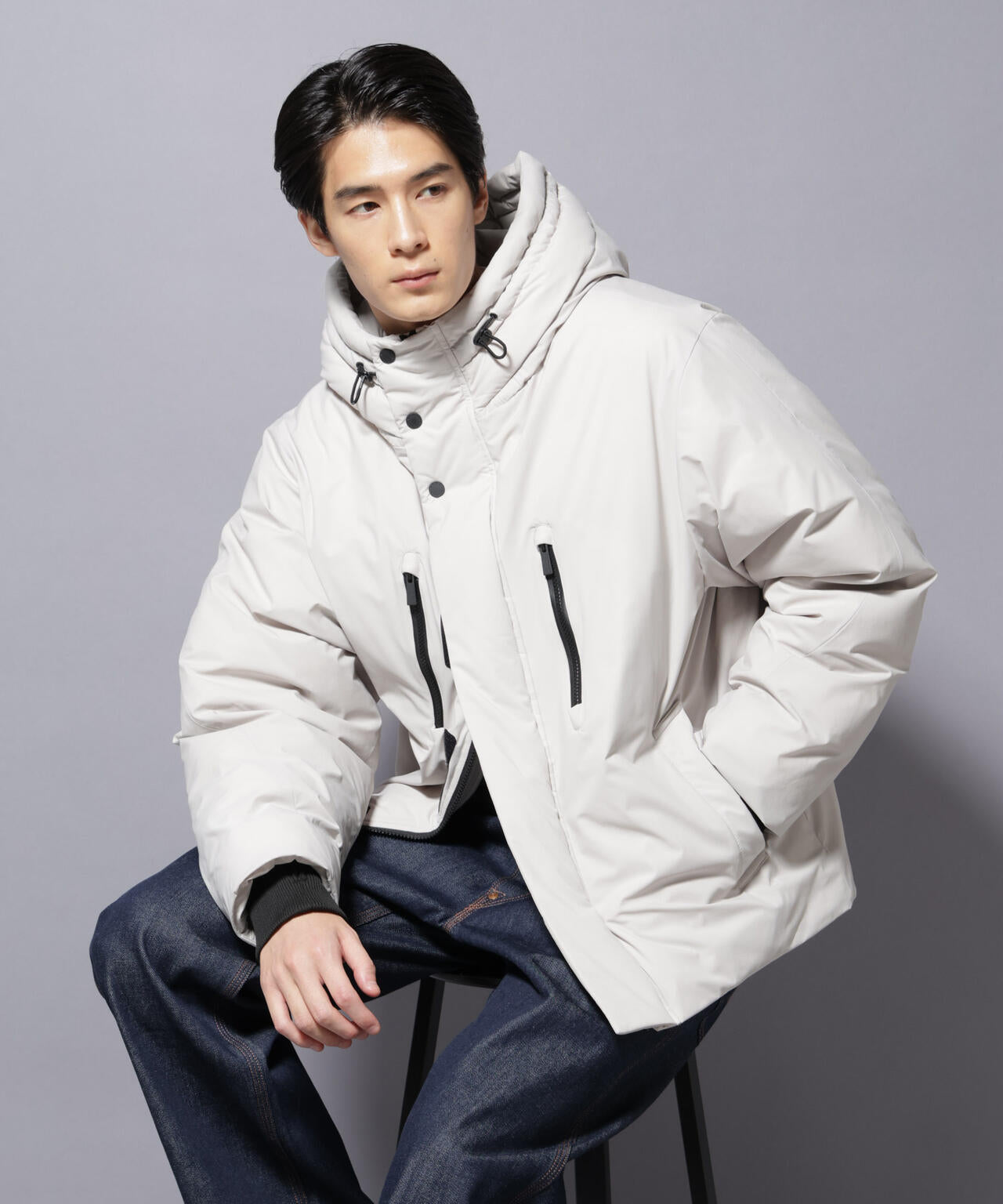 西川ダウン(R)」SOLOTEXショートダウン | NANO universe（ナノ