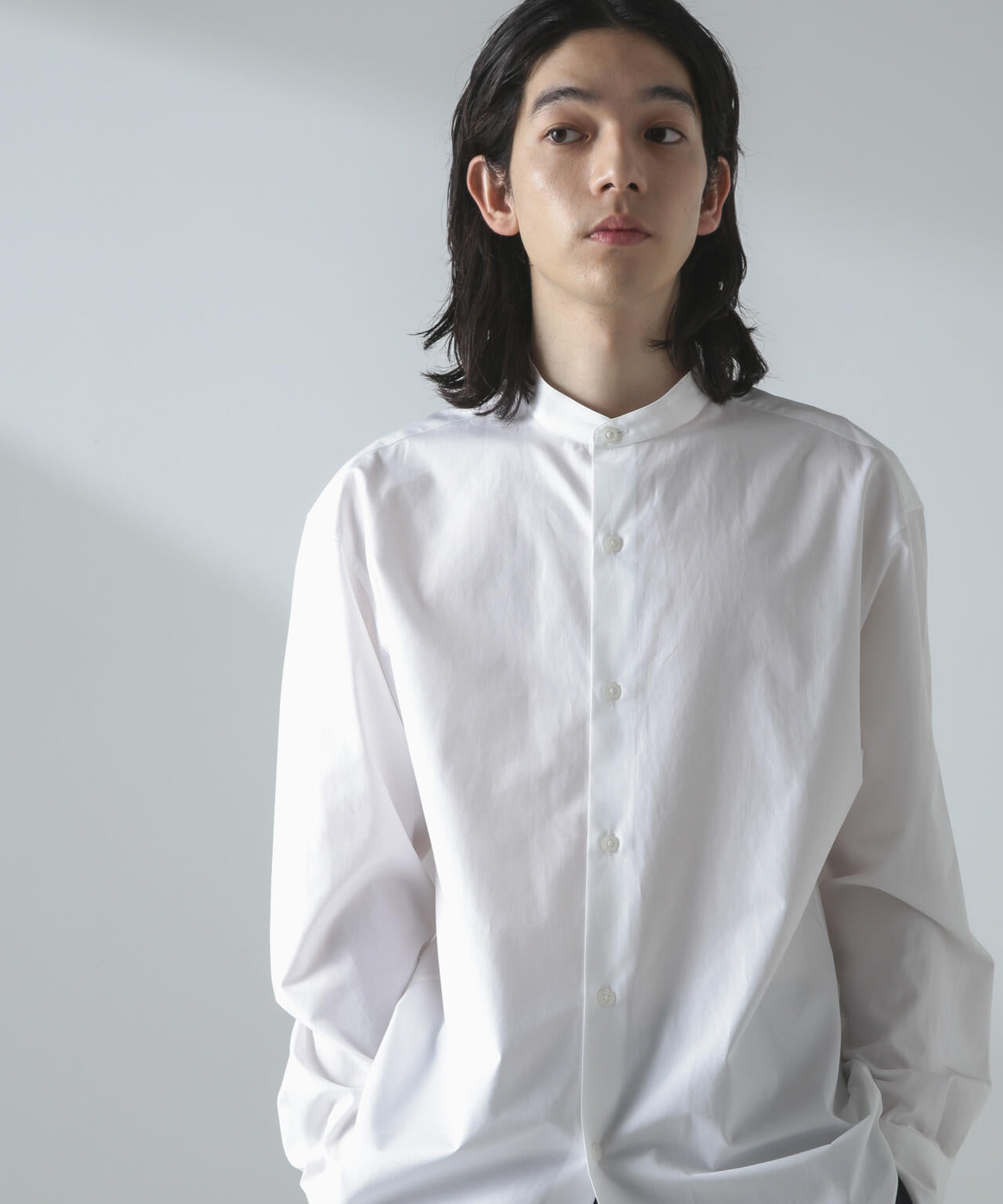 THOMAS MASONバンドカラーボクシーシャツ | NANO universe（ナノ