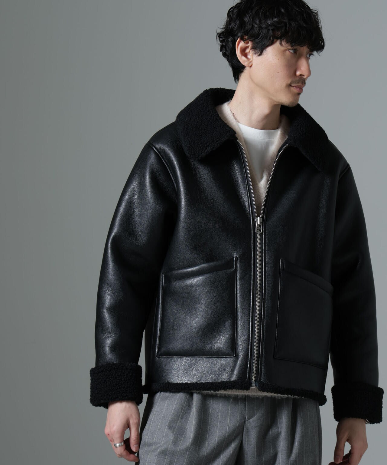 Bｰ3ボアブルゾン | NANO universe（ナノ・ユニバース） ｜【公式】通販