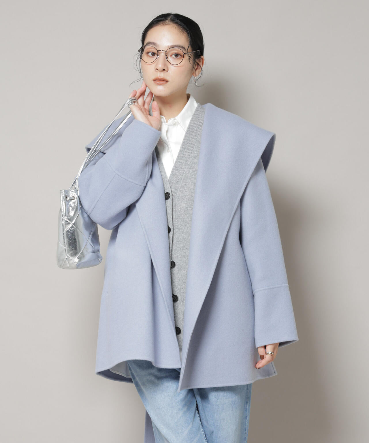 SUPER110blend リバーショールミディコート | NANO universe（ナノ