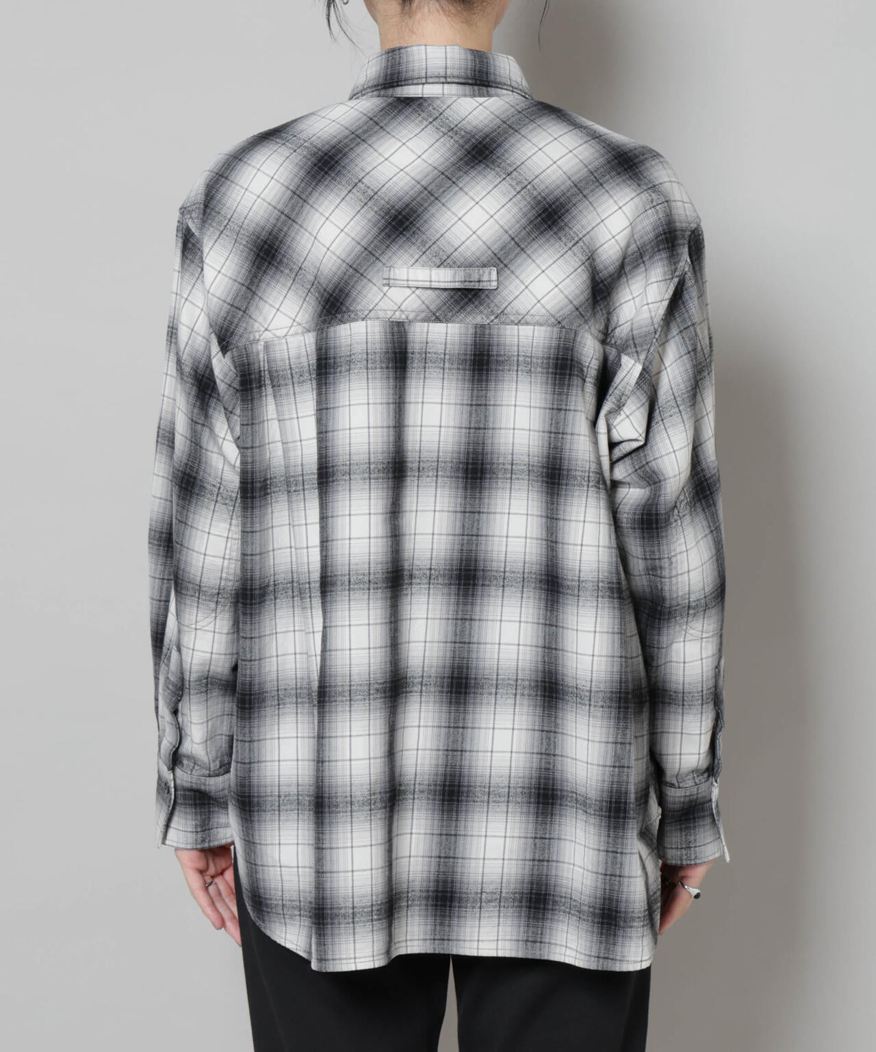 オンブレチェックオーバーネルシャツ | NANO universe（ナノ