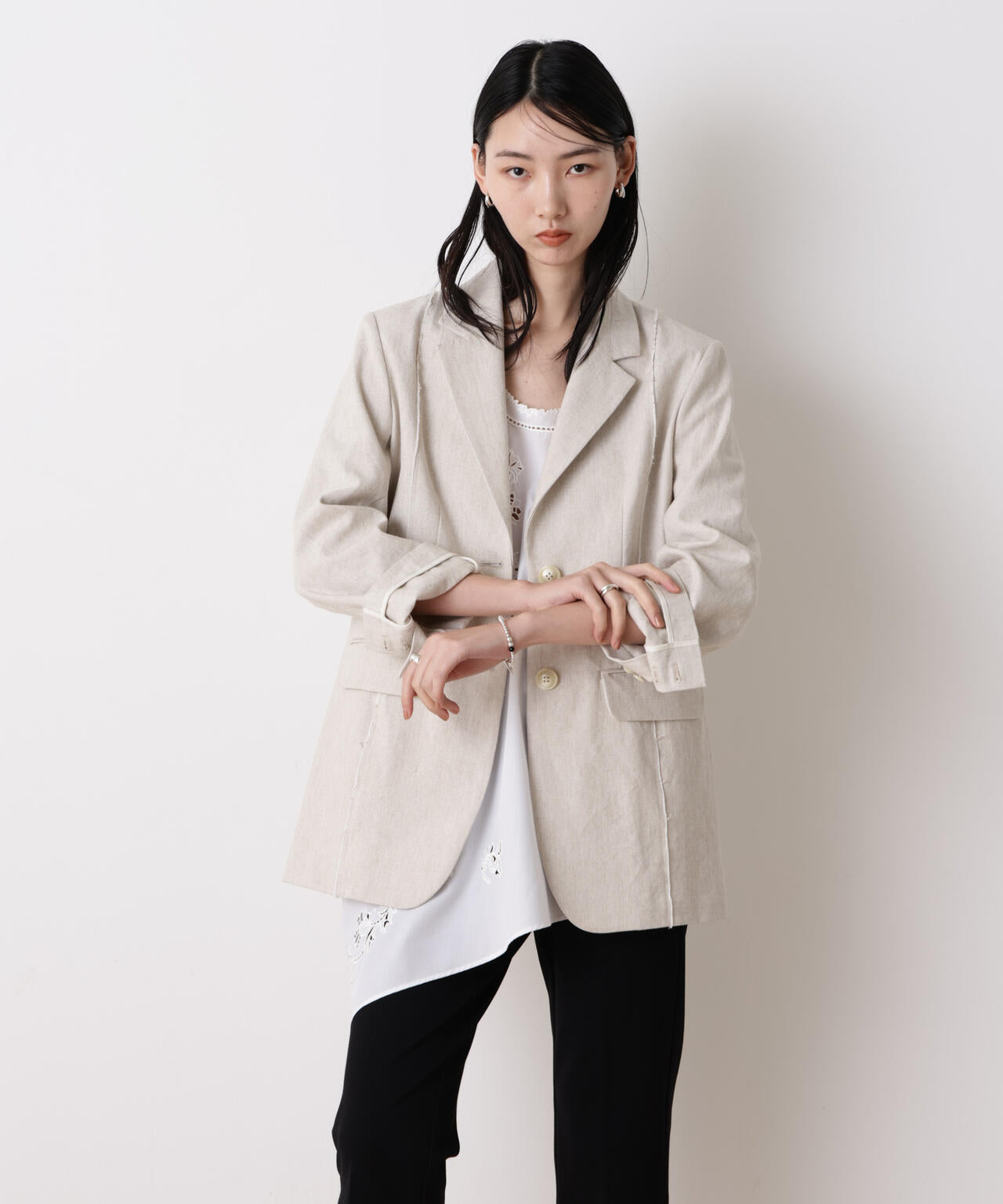 STEVELOUR」リネンコットンジャケット | NANO universe（ナノ