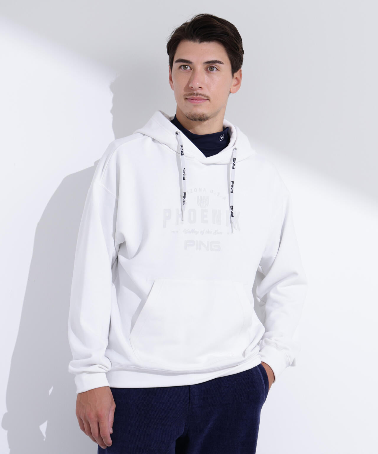 PING APPAREL】ドライミックス ベアインレイ スウェットフーディ