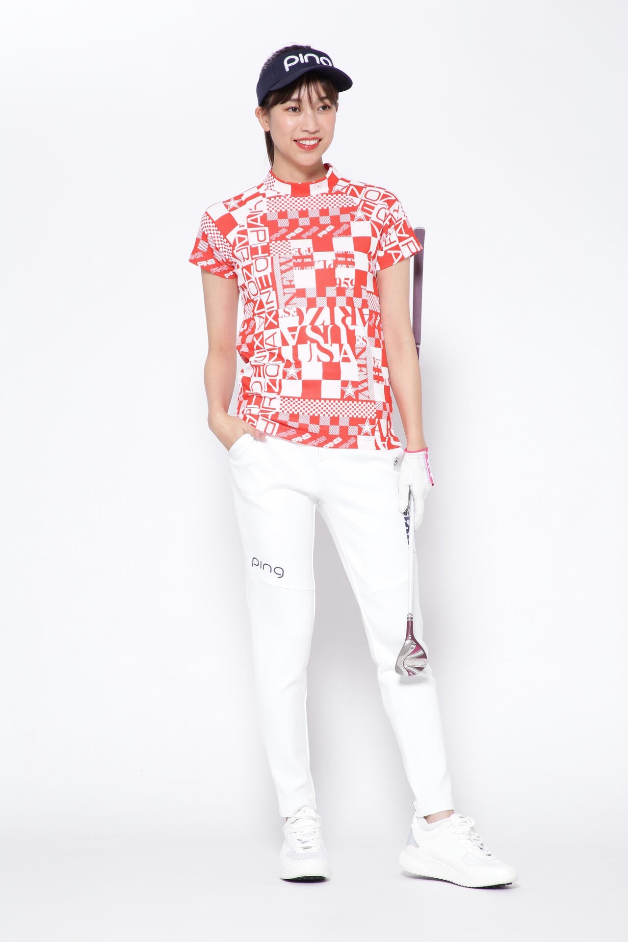 PING APPAREL】リサイクルスキューバテーパードパンツ ＜NATIVE