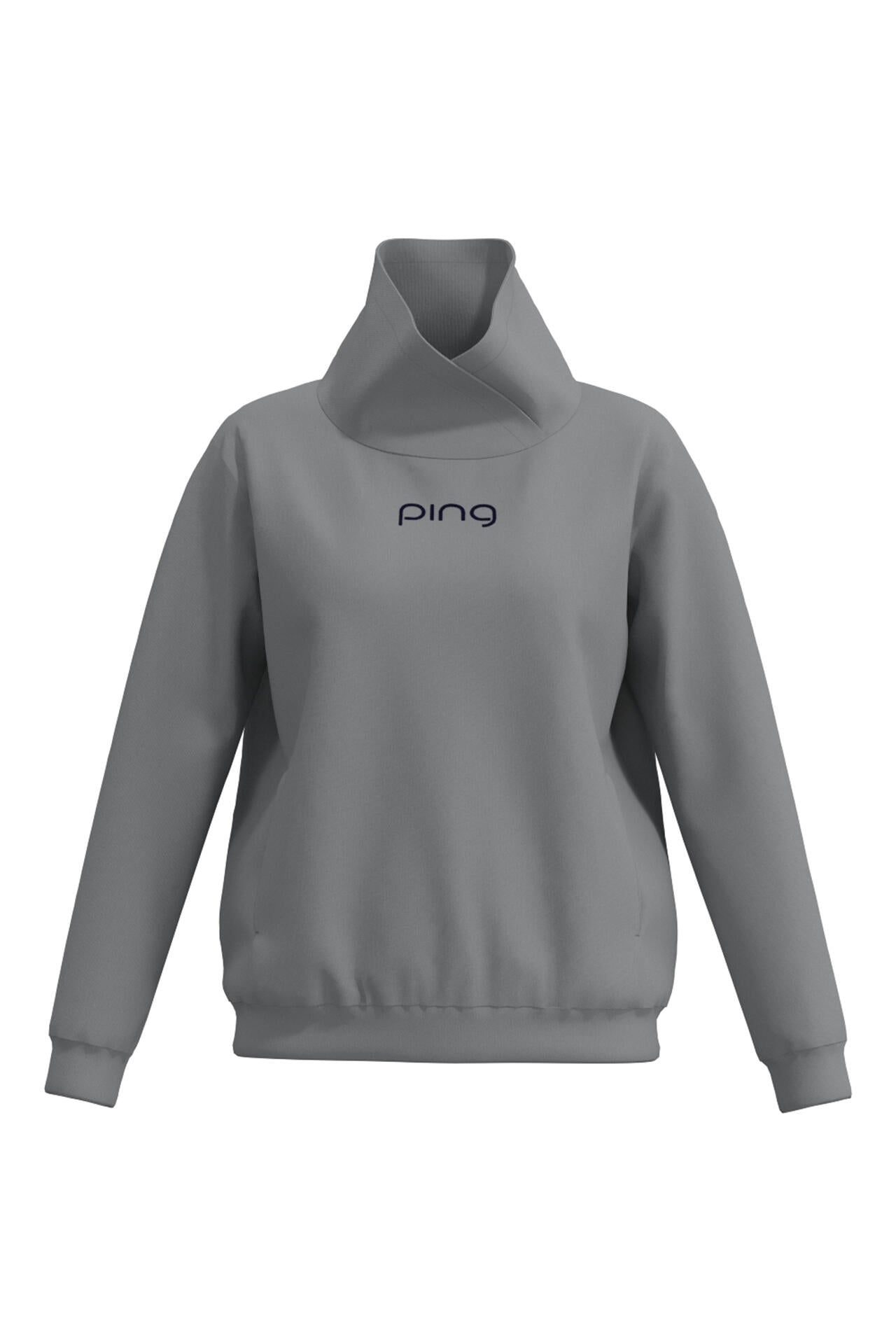 PING APPAREL】スウェット変形ハイネックプルオーバー ＜NATIVE