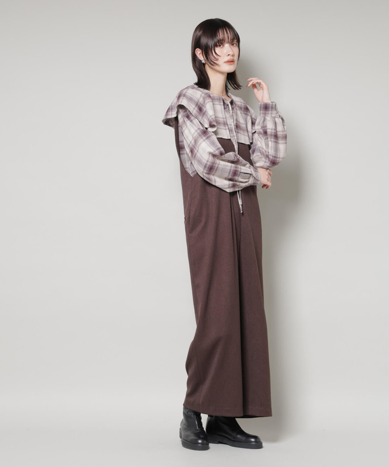 Vネックオールインワン | NANO universe（ナノ・ユニバース） ｜【公式