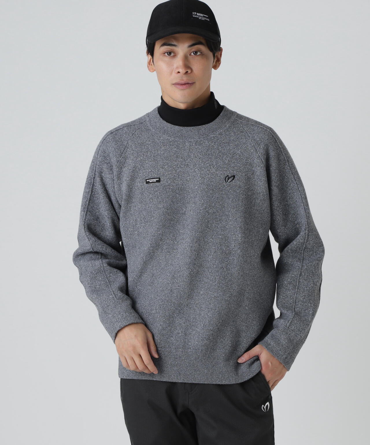 Wジャガードクルーネックニットプルオーバー | MASTER BUNNY EDITION