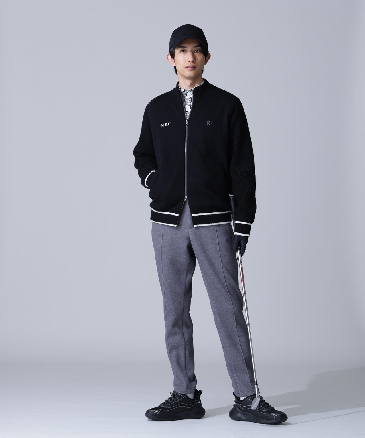 裏付きジップアップニットブルゾン | MASTER BUNNY EDITION（マスター