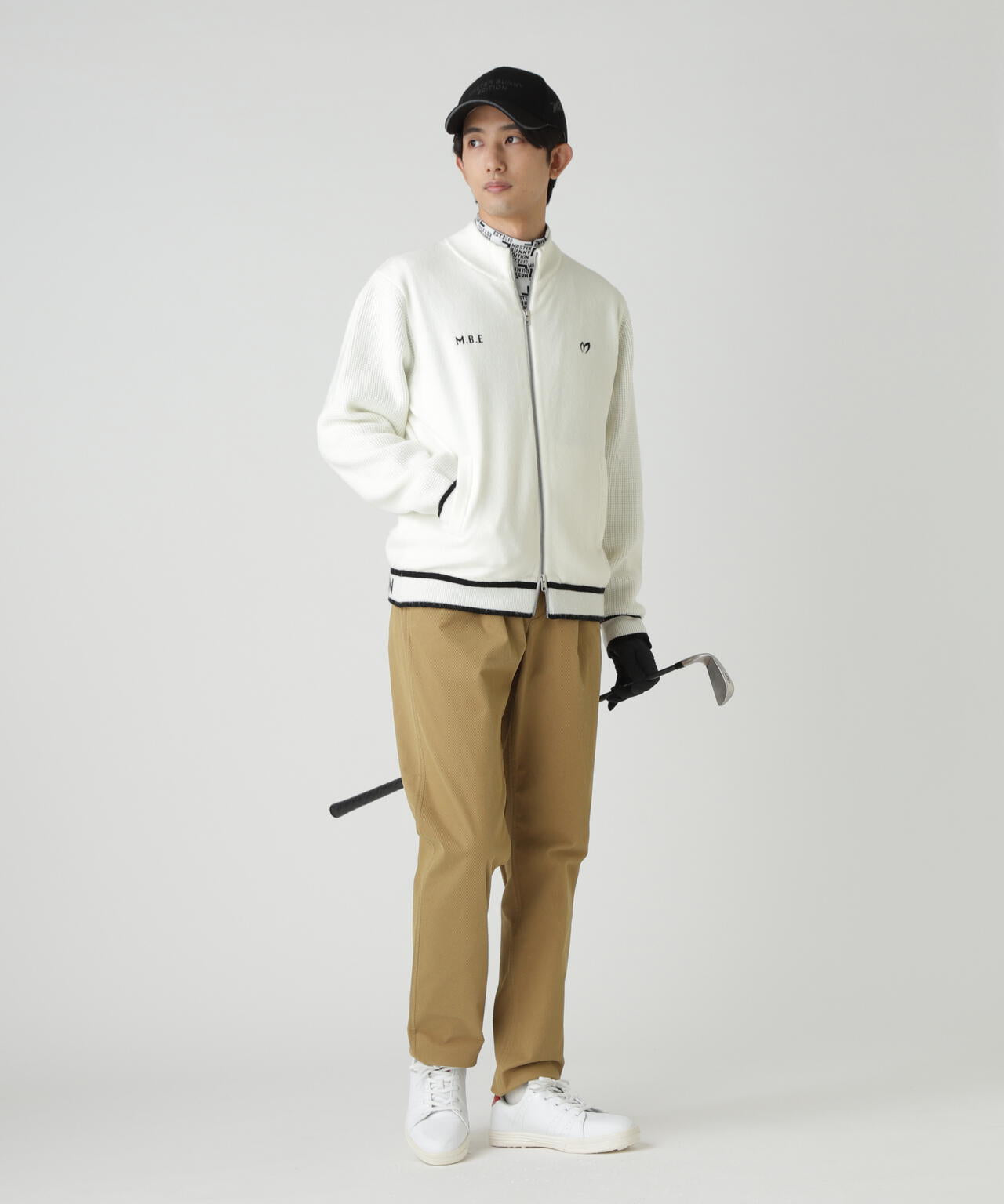 裏付きジップアップニットブルゾン | MASTER BUNNY EDITION（マスター