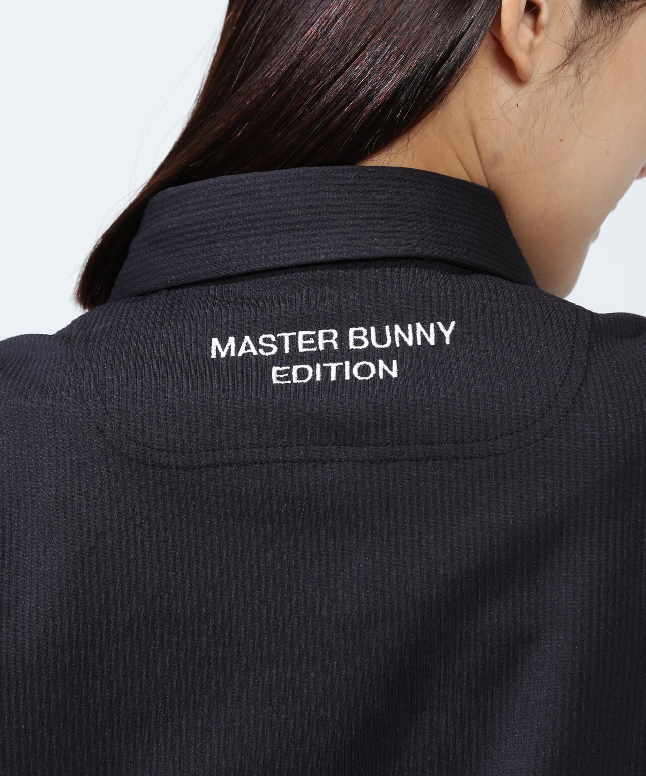 ストライプサッカー4WAYストレッチ半袖ポロシャツ | MASTER BUNNY