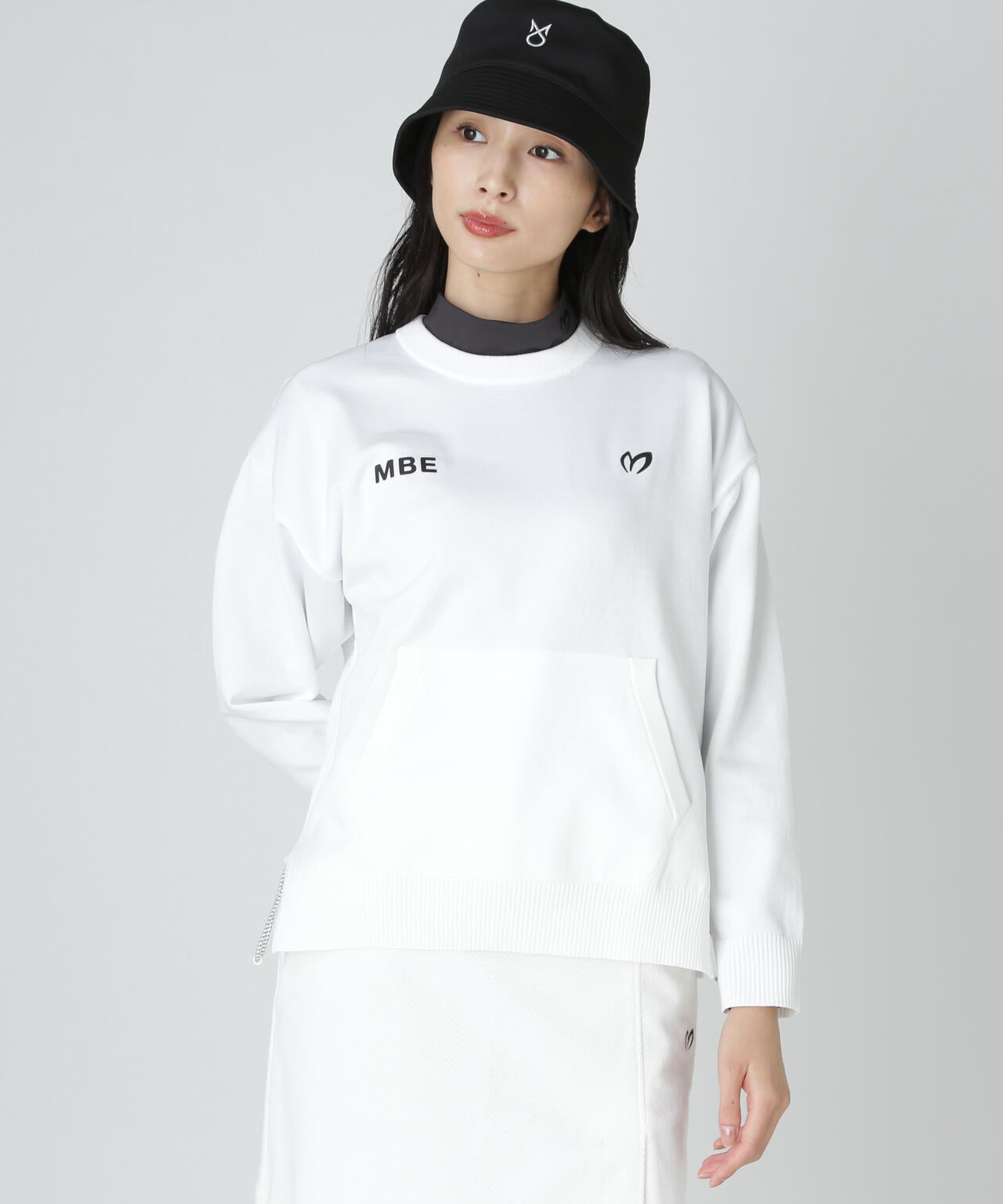 上田桃子プロコラボカラーあり】クルーネックニットプルオーバー