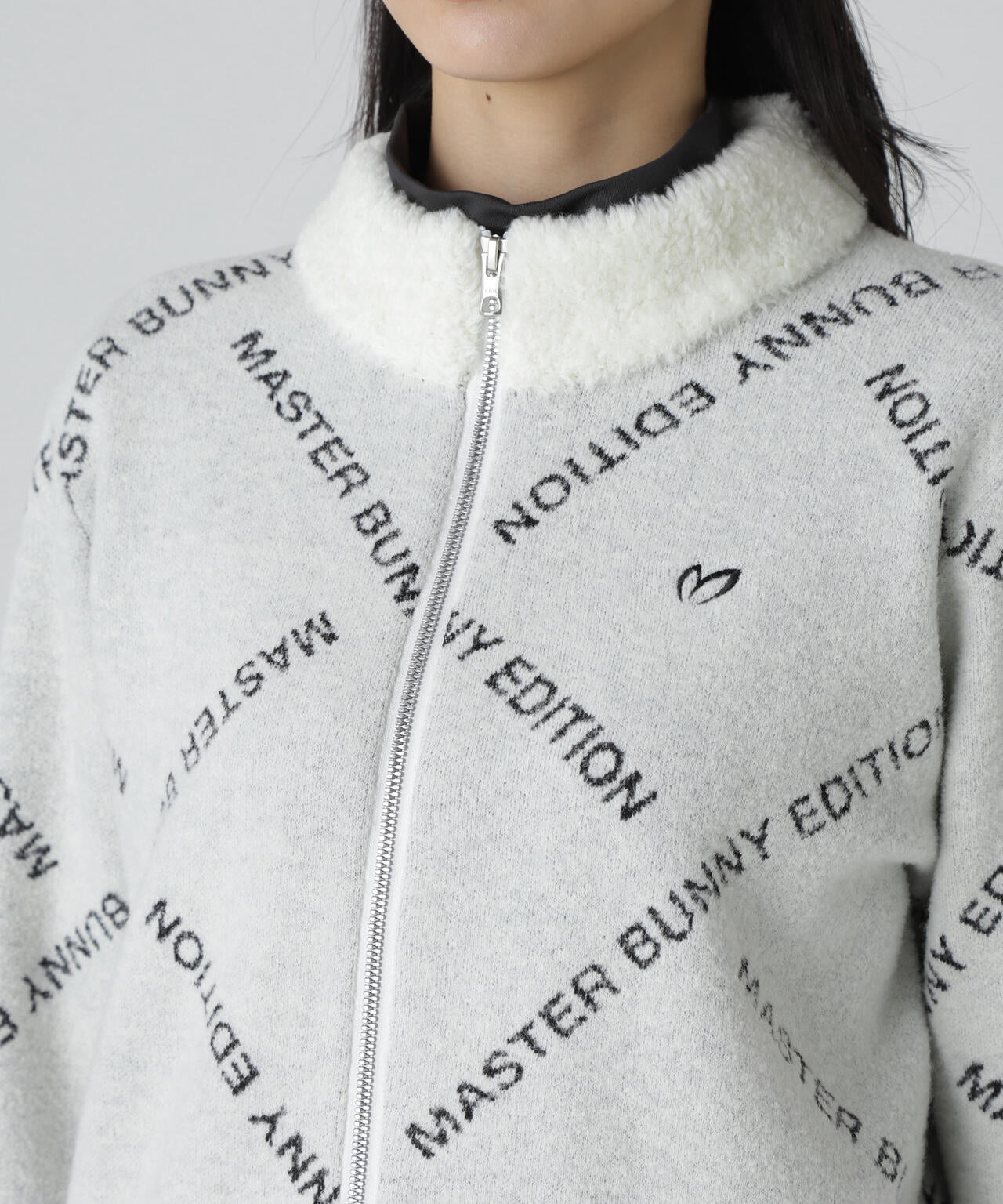ブークレロゴジャガードジップアップニットブルゾン | MASTER BUNNY