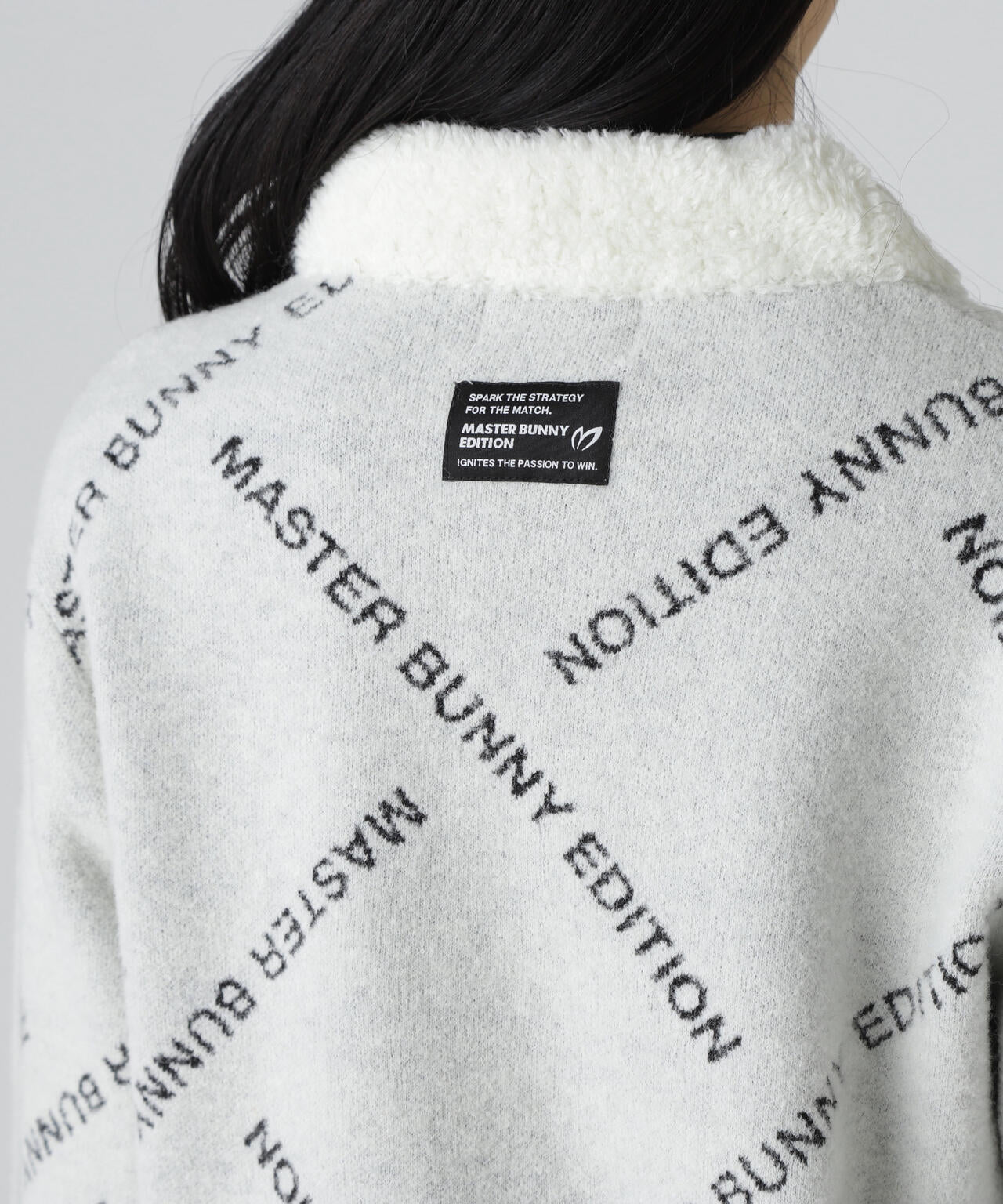 ブークレロゴジャガードジップアップニットブルゾン | MASTER BUNNY