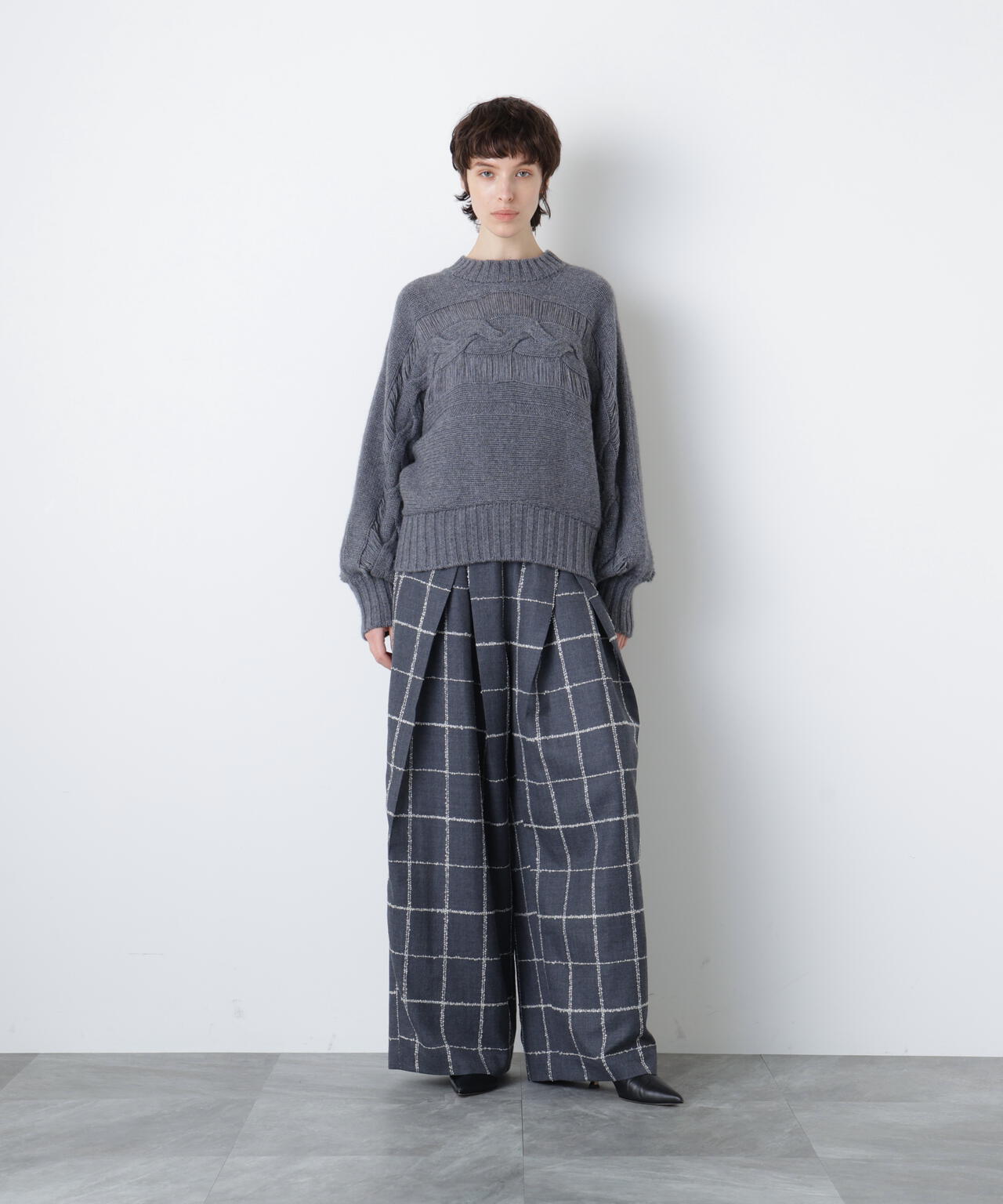 ウールカシミヤケーブルニット | hLM（エイチエルエム） ｜【公式