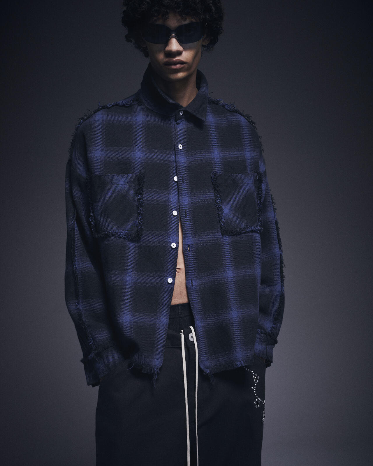 DankeSchon/ダンケシェーン/FLANNEL DAMAGE SHIRTS OMBRE | L.H.P