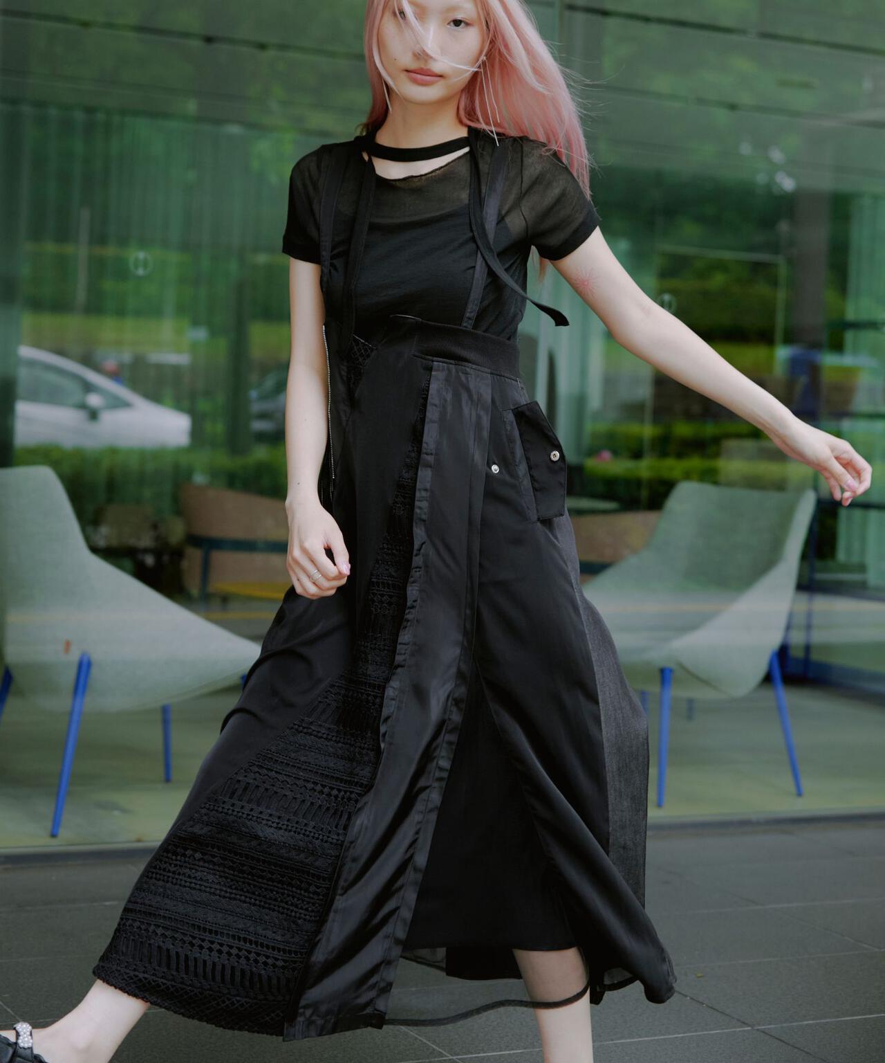 AULA AILA（アウラ アイラ）別注2WAYLACE MIX JUMPER SKIRT | B'2nd