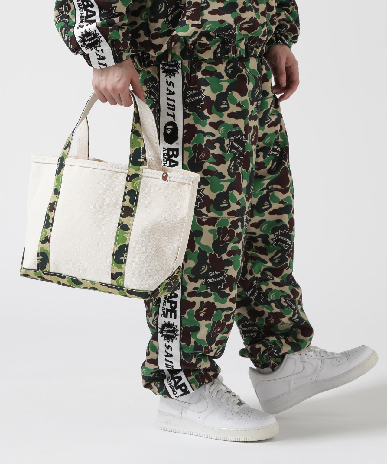 SAINT MICHAEL/セントマイケル×ア・ベイシング・エイプ/TOTE BAG