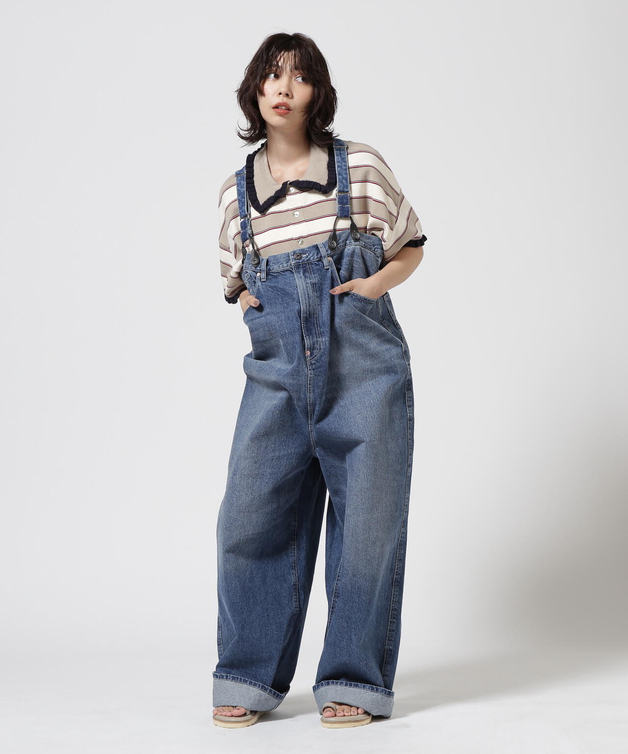 RHODOLIRION/ロドリリオン 5Pockets Suspender Pant-Denim | BEAVER