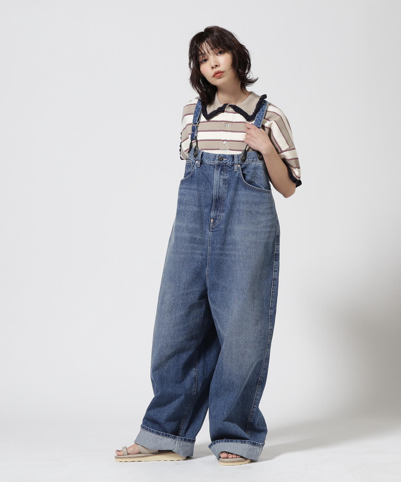 RHODOLIRION/ロドリリオン 5Pockets Suspender Pant-Denim | BEAVER