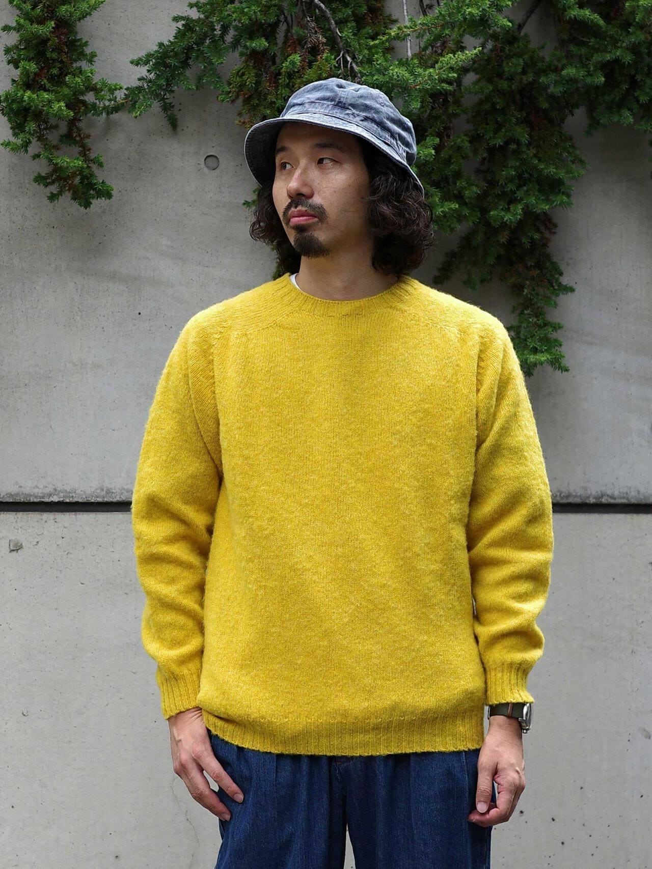 INVERALLAN/インバーアラン 別注SHAGGY CREW SHETLAND SWEATER