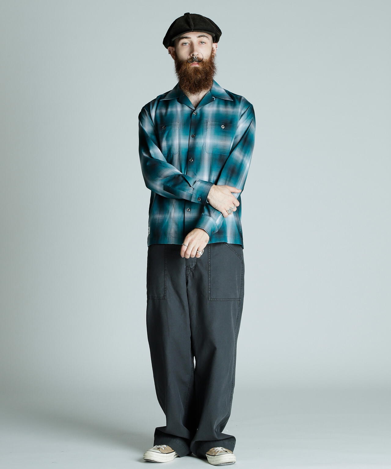 OMBRE LS SHIRT/オンブレ LSシャツ | Schott（ショット） ｜【公式