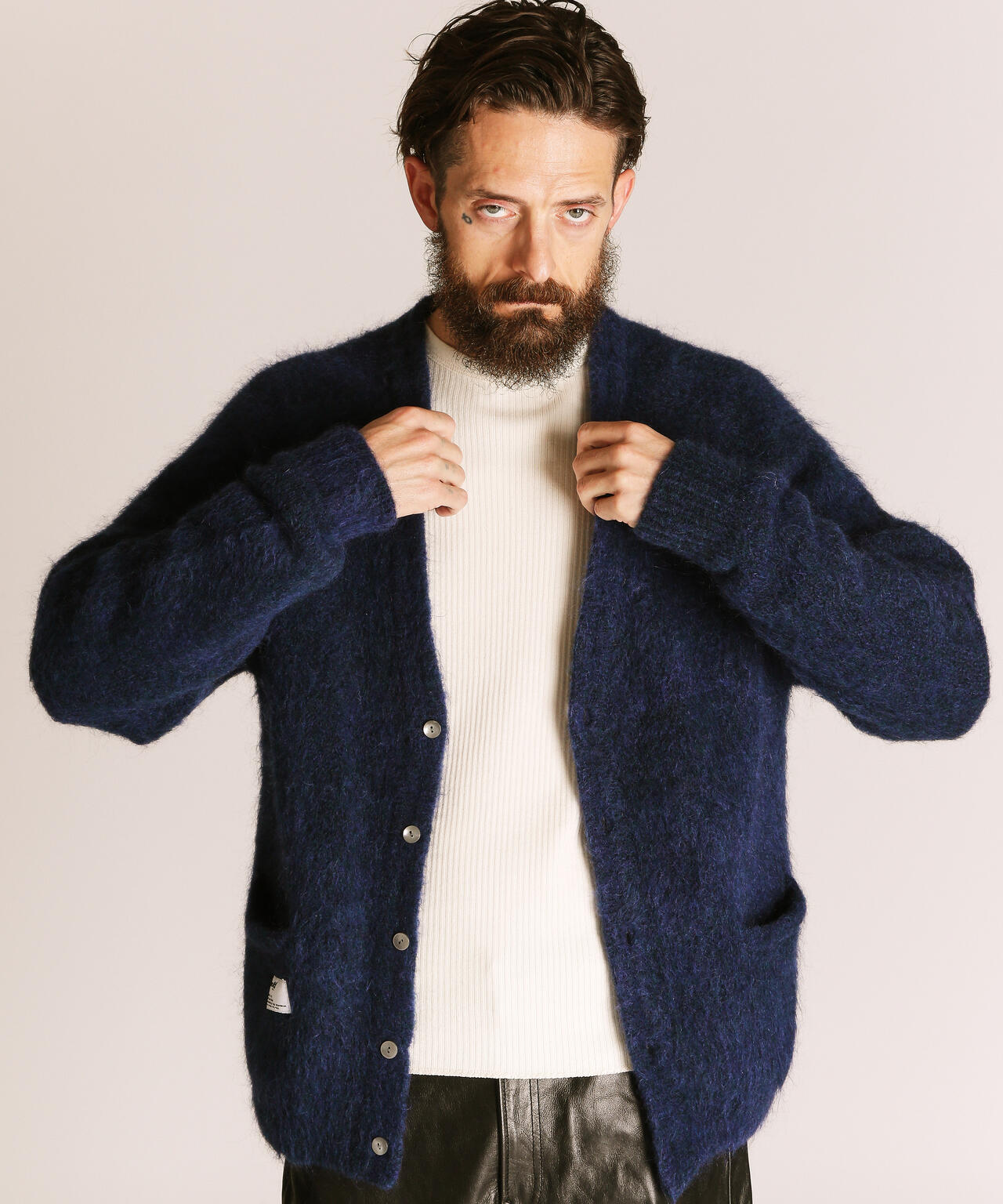 MOHAIR KNIT CARDIGAN/モヘア ニットカーディガン | Schott（ショット