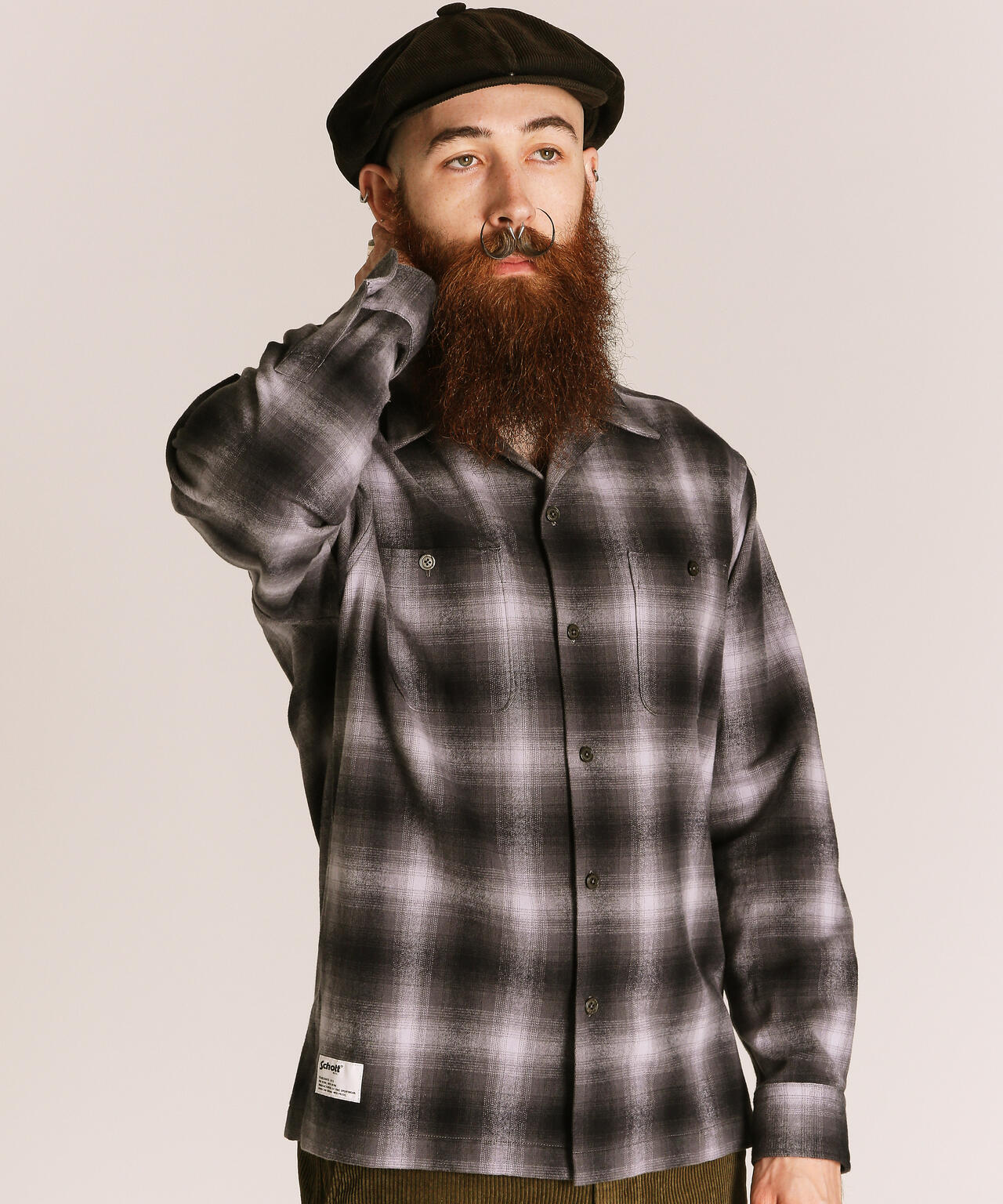 OMBRE CHECK FLANNEL LS SHIRT/オンブレチェック フランネル LSシャツ