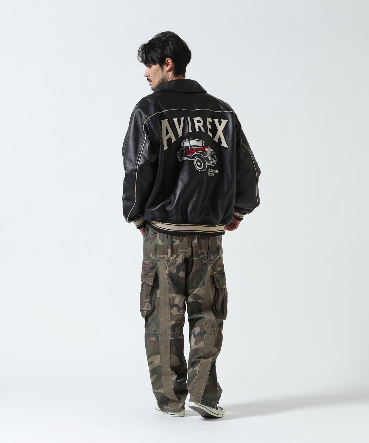 AVIREX × MR.BROTHERS CUT CLUB》VARITY LEATHER JACKET | AVIREX