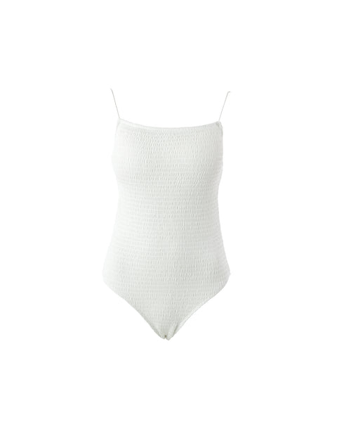 Spaghetti Swimsuit シャーリング ワンピース水着 | MIZUASOBI 公式
