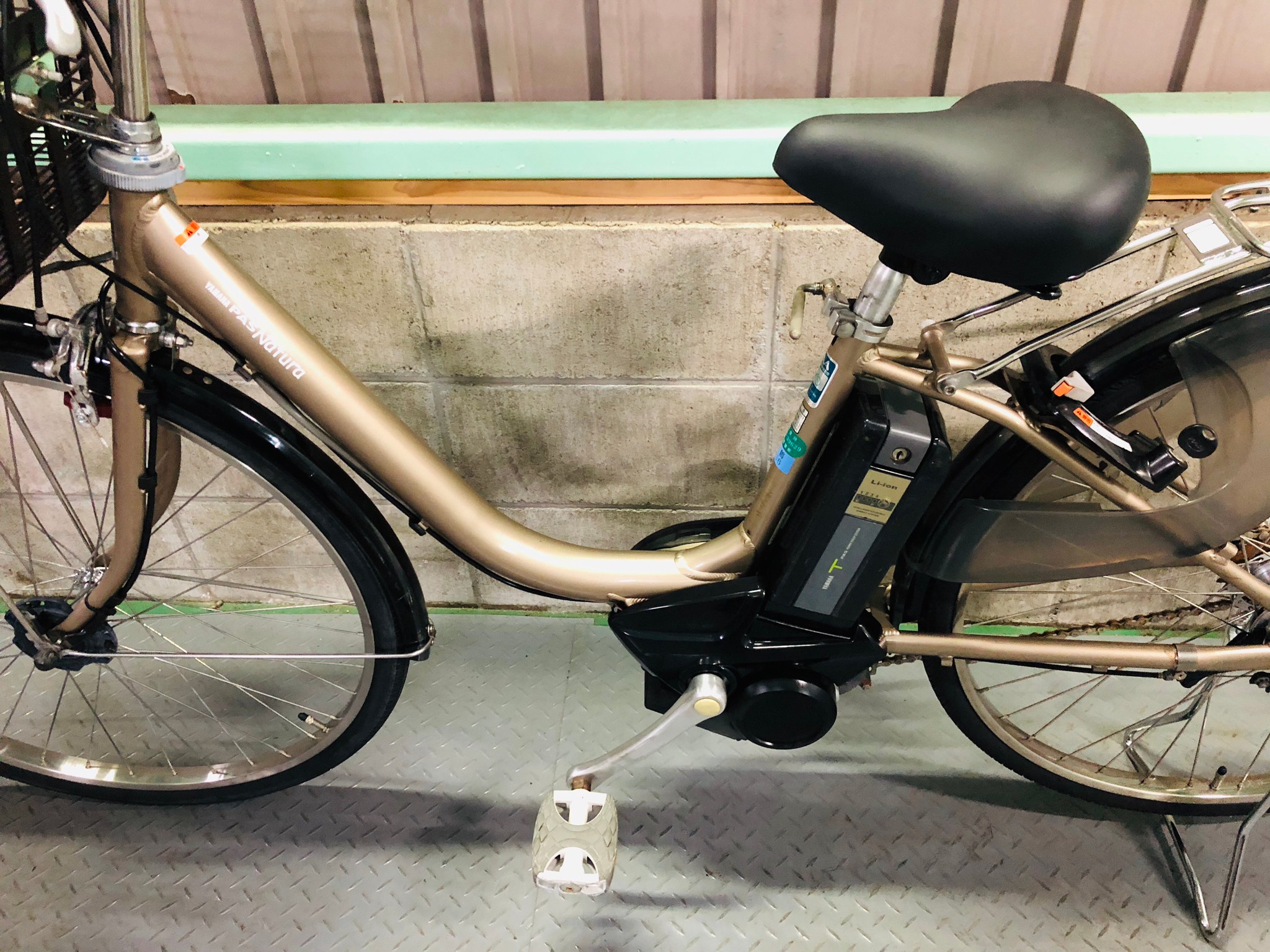 SOLD OUT】電動自転車 ヤマハ PAS Natura 4Ah ゴールド ライトタイプ
