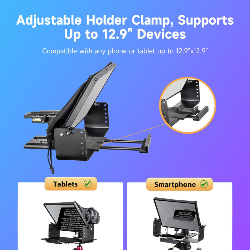 Best Professional Teleprompter for Video Moman MT12 | Moman