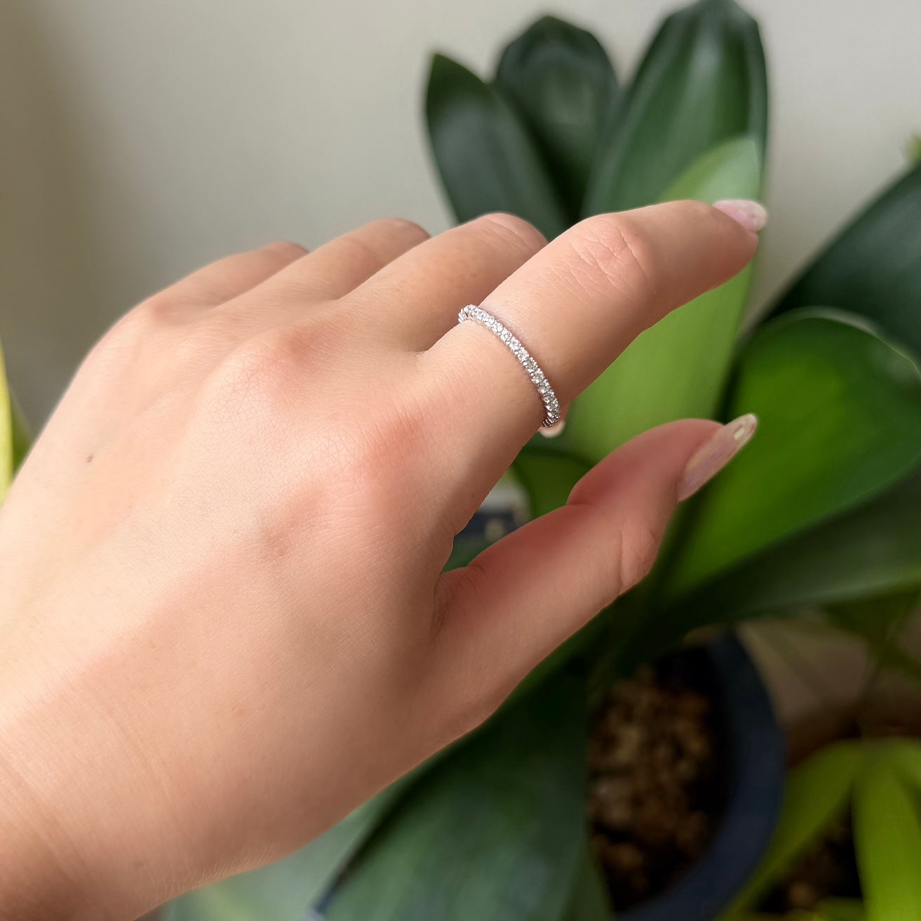 受注生産品】Pt900ダイヤモンドフルエタニティリング