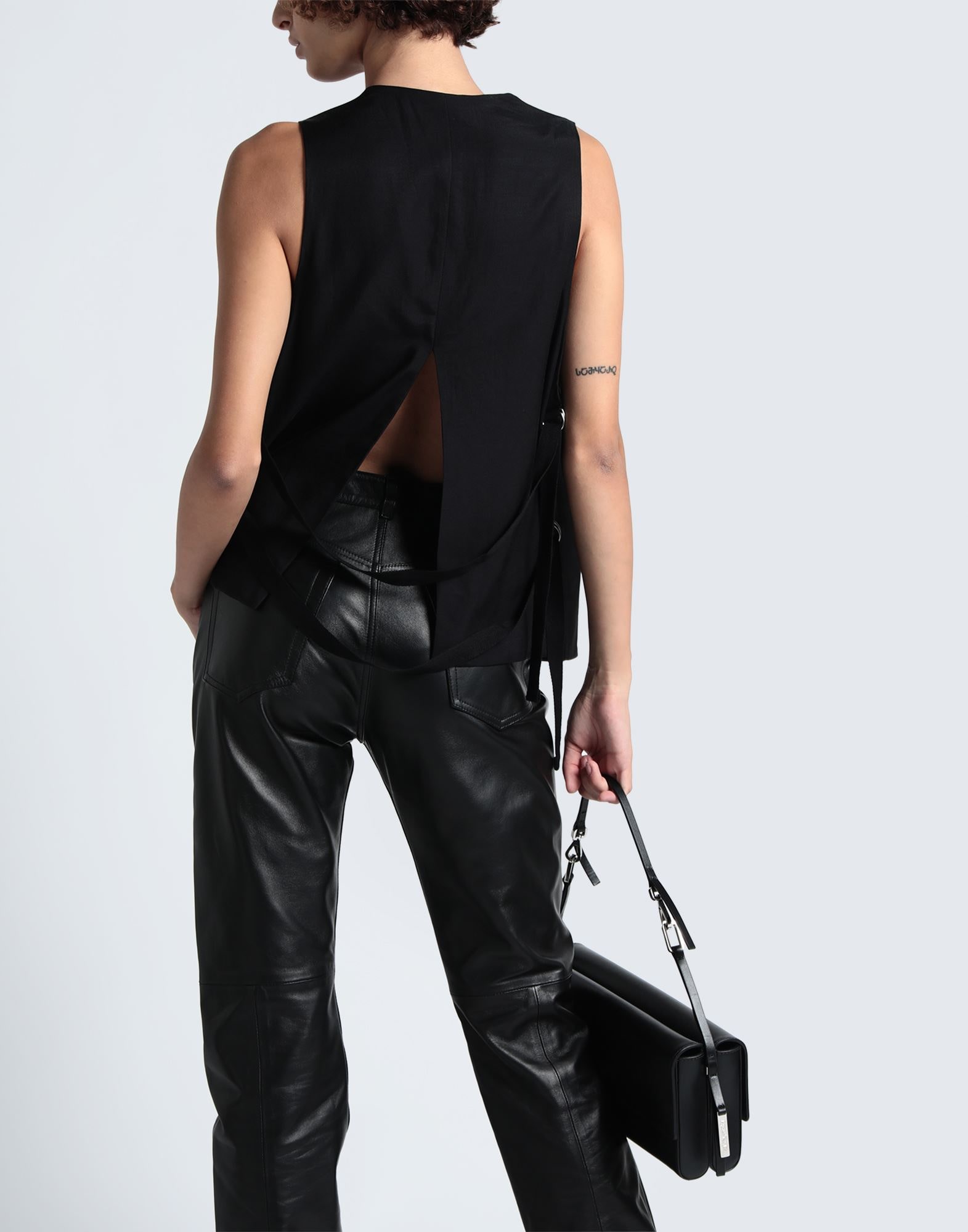 ANN DEMEULEMEESTER 2014SS ストライプジレ XS ANN DEMEULEMEESTER