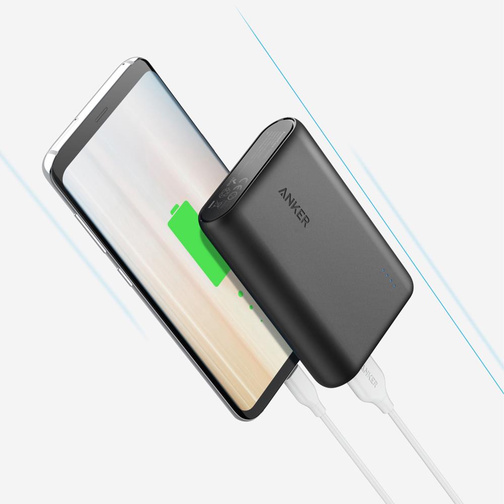 Anker PowerCore 10000 Black Power Bank - Compact & High-Speed