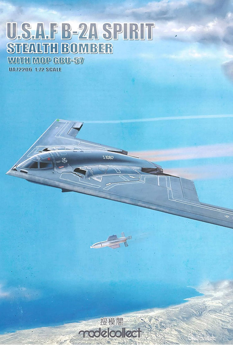 USAF B-2A Spirit Stealth Bomber with Mop GBU-57 – ModelCollect