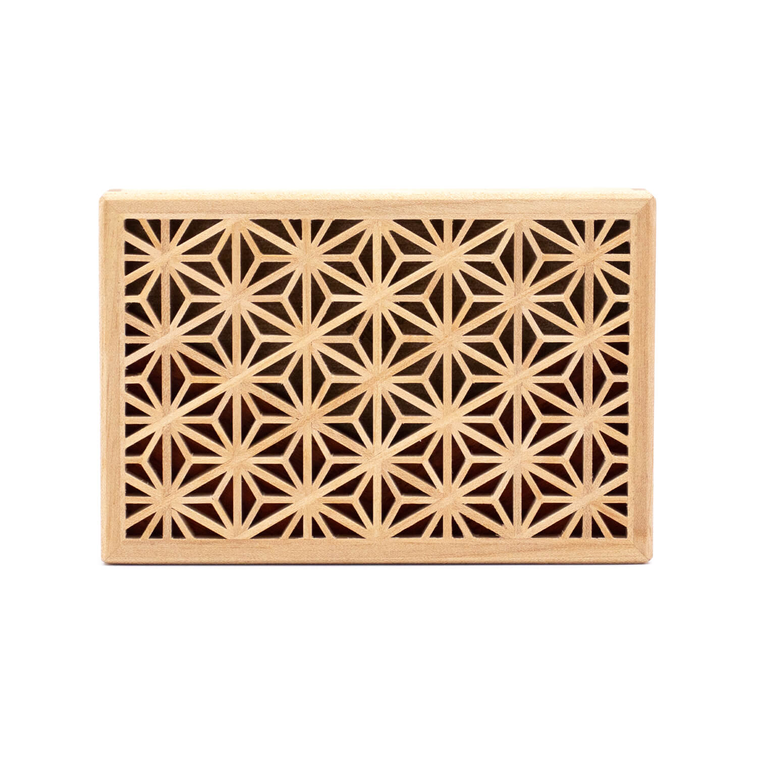 Enishi パドック 組子細工のカードケース 木製 横型名刺入れ 名刺入れ