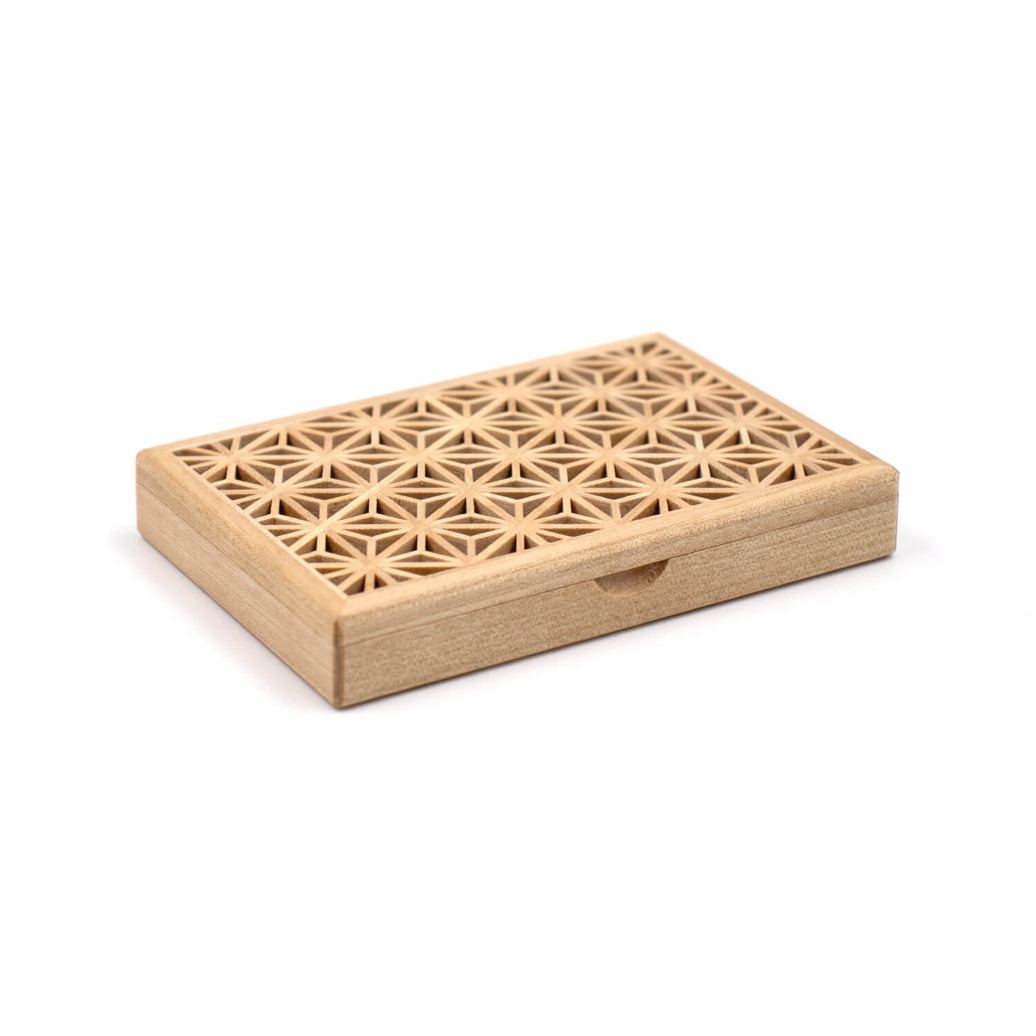 Enishi パドック 組子細工のカードケース 木製 横型名刺入れ 名刺入れ