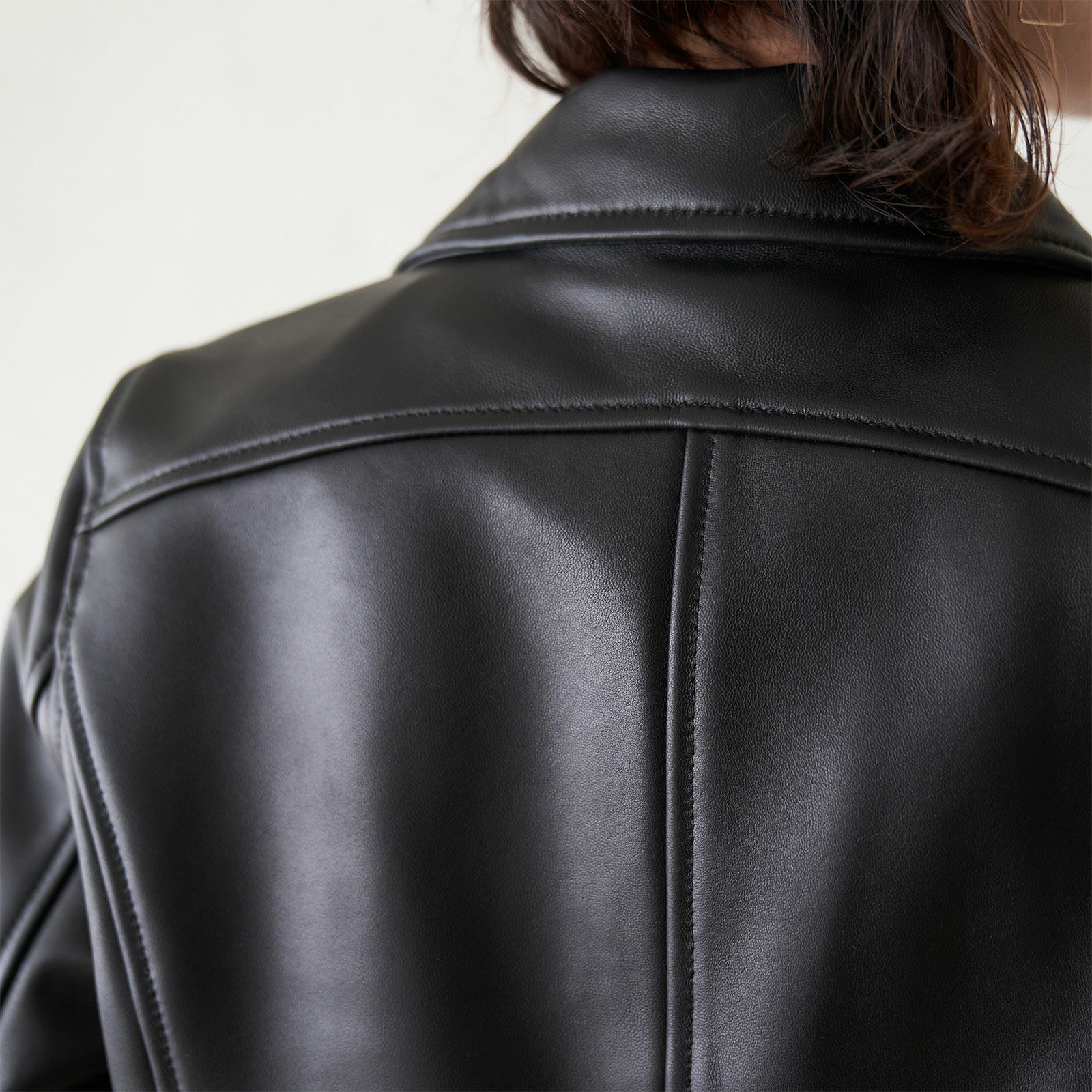 ラムレザー ダブルライダースジャケット(ブラック) | もりのがっこう公式