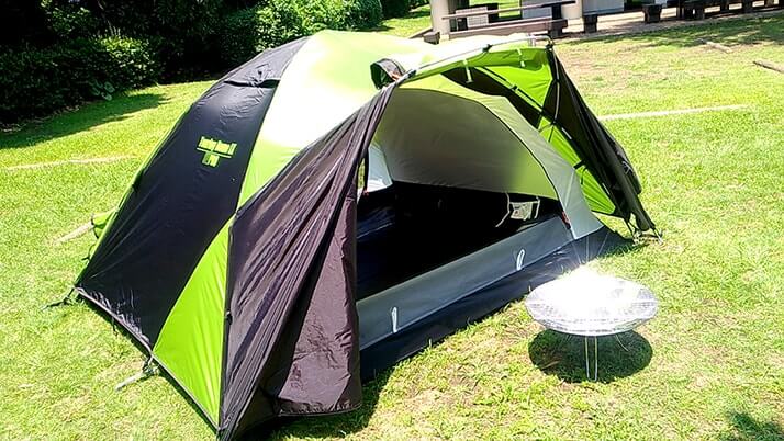 テント｜コールマンツーリングドームLX設営レビュー！デイキャンプして