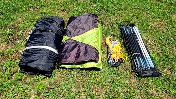 テント｜コールマンツーリングドームLX設営レビュー！デイキャンプして